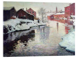 Tableau en verre acrylique Lysaker River, 1901 - Frits Thaulow