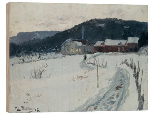 Quadro de madeira Grini, Upper Maja Farm, 1887