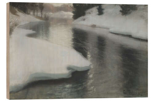 Quadro de madeira Spring Thaw, 1887