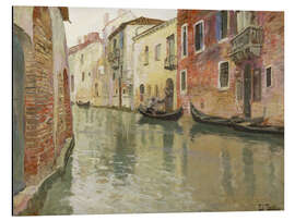 Alubild Venezianischer Kanal - Frits Thaulow