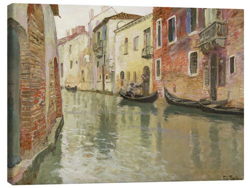 Leinwandbild Venezianischer Kanal