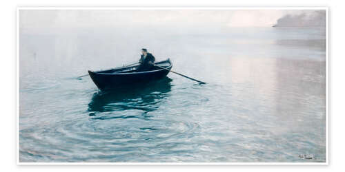 Poster Solitude, Christiana Fjord, 1892