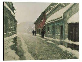 Alubild Tøvær, Winter in Norwegen - Frits Thaulow