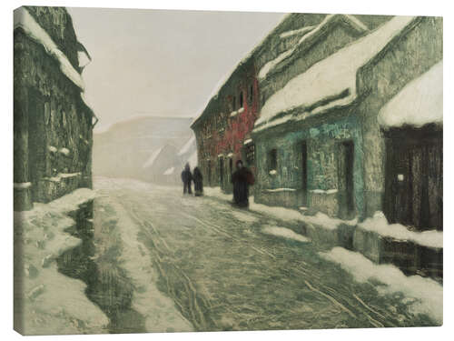 Leinwandbild Tøvær, Winter in Norwegen