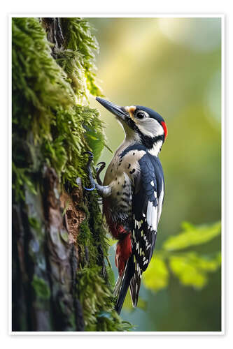 Plakat Spotted Woodpecker