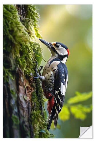 Wall sticker Spotted Woodpecker