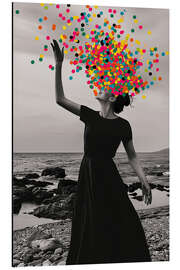 Stampa su alluminio Confetti rain on the beach of happiness - Frank Daske