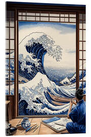 Akrylglastavla Making of the Great Wave of Kanagawa - Frank Daske