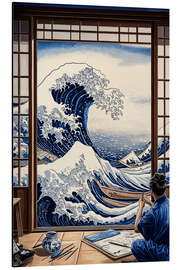 Magnettafel Die Entstehung der Großen Welle von Kanagawa