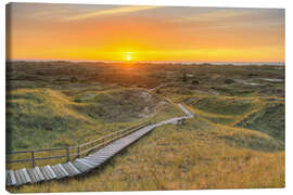 Canvas print View from the Setzerdüne on Amru, Germany - Michael Valjak