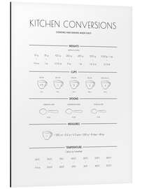 Quadro em alumínio Kitchen Conversions Guide - Martina illustration