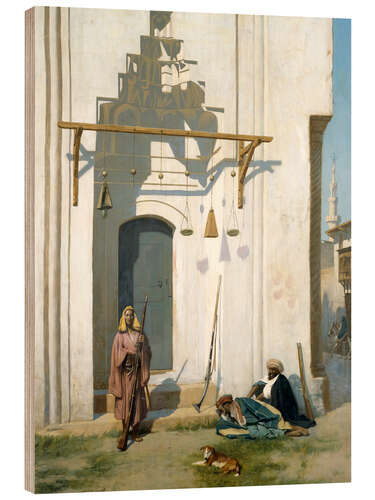 Quadro de madeira Guards at the Door of a Tomb