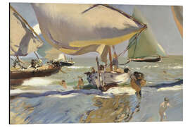 Print på aluminium Boats On The Shore, 1909