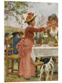 Acrylic print Festivities in the campagna, 1920 - Raffaello Sorbi
