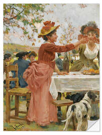 Sticker mural Festivities in the campagna, 1920 - Raffaello Sorbi