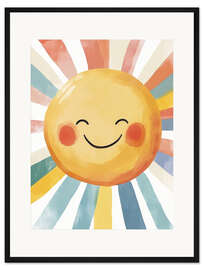 Gerahmter Kunstdruck Sonniges Lächeln