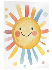 Acrylic print Cute smiling sun - DejaReve