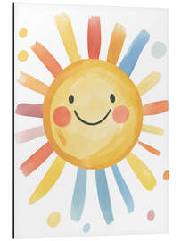 Aluminium print Cute smiling sun - DejaReve