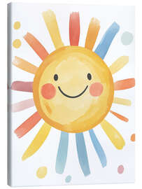 Canvas print Cute smiling sun - DejaReve