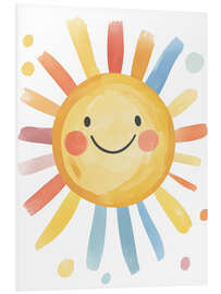 Foam board print Cute smiling sun - DejaReve