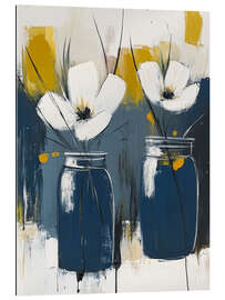 Gallery print Two white flowers