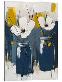 Magnettafel Zwei weiße Blumen