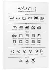 Magnettafel Anweisungen für die Wäsche