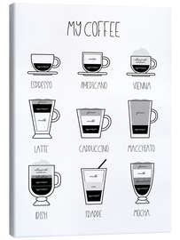 Canvas-taulu My Coffee - Martina illustration