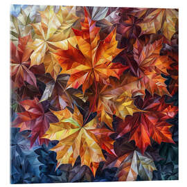 Acrylglasbild Herbstlaub