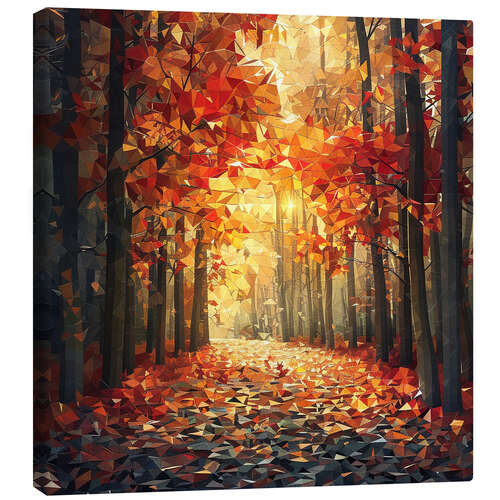 Canvastavla Autumn forest