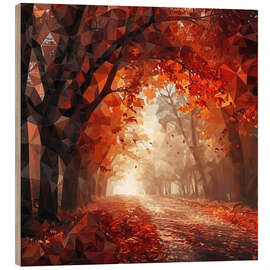Wood print Magical Autumn - Maria Tuzhilkina