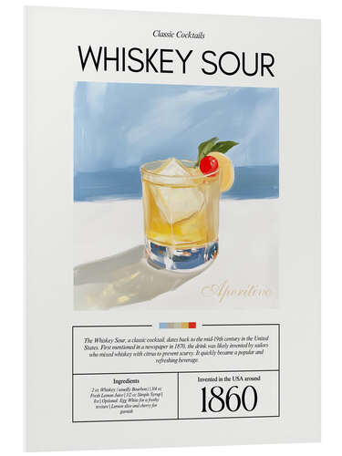 Obraz na PCV Classic Cocktails: Whiskey Sour, 1860