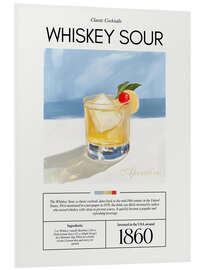 Print på skumplade Classic Cocktails: Whiskey Sour, 1860
