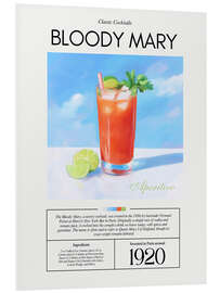 Print på skumplade Classic Cocktails: Bloody Mary, 1920