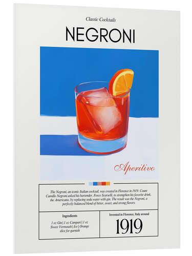 Obraz na PCV Classic Cocktails: Negroni, 1919