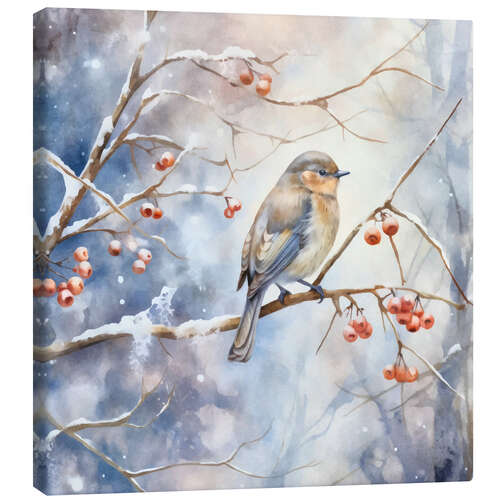 Canvas print Winter Bird