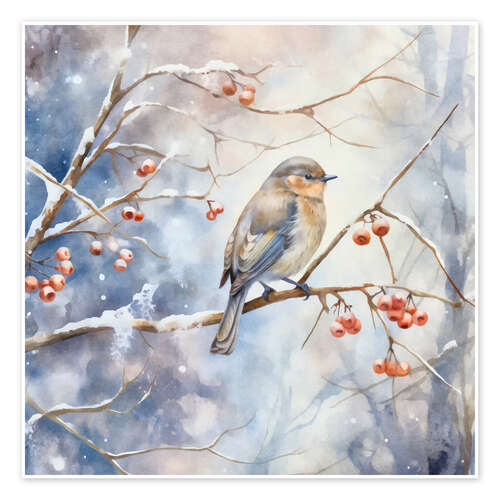 Poster Winter Bird