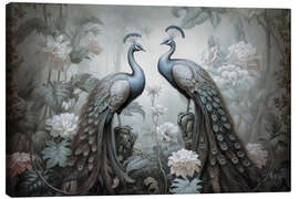 Quadro em tela Peacock Mystic Jungle - Andrea Haase