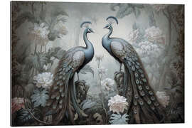 Cuadro de plexi-alu Peacock Mystic Jungle