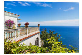 Aluminium print House in Nocelle on the Amalfi Coast in Italy
