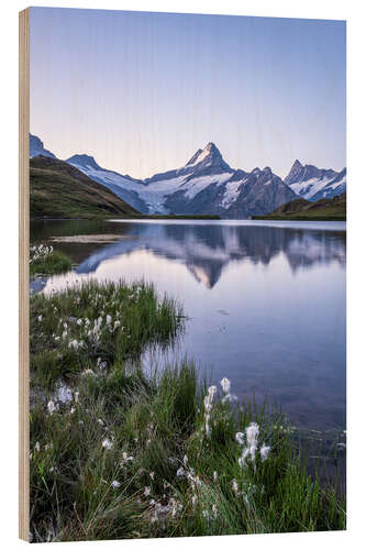 Hout print Bachalpsee near Grindelwald, Switzerland
