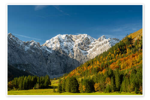 Poster Autumn colours in the Karwendel, Austria