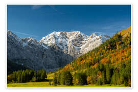 Wall print Autumn colours in the Karwendel, Austria - Denis Feiner