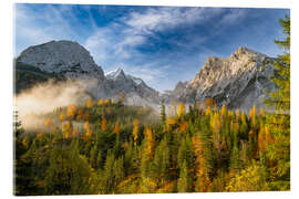 Akryylilasitaulu Autumn mood in the Karwendel Mountains, Austria - Denis Feiner