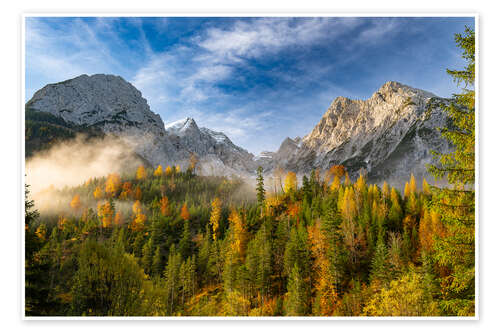 Poster Autumn mood in the Karwendel Mountains, Austria