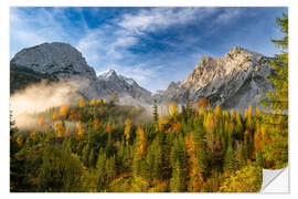 Wandsticker Herbststimmung im Karwendel Gebirge, Österreich