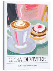 Canvas print Gioia di vivere - Café and Pastries - Ohkimiko