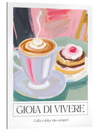 Gallery Print Gioia di vivere - Cappuccino und Gebäck