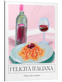 Magnettafel Felicità Italiana - Paste, Vino e Amore