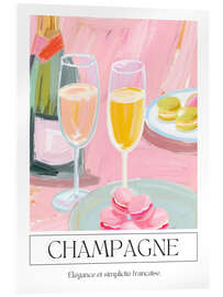 Acrylic print Champagne